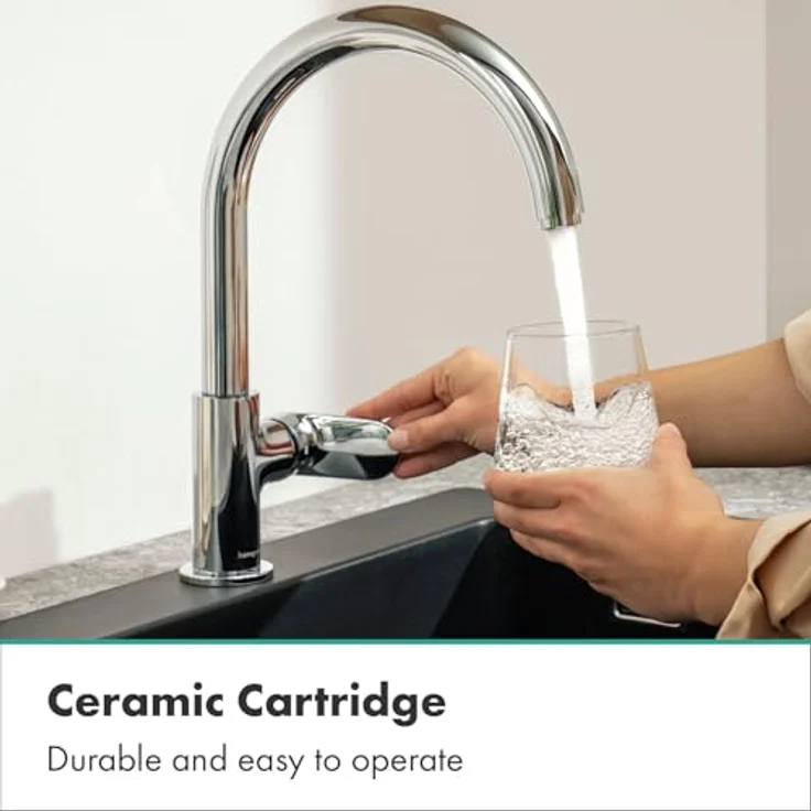 hansgrohe Vernis Blend M35 Einhebel-Küchenmischer 210 1jet, Chrom – Bild 3