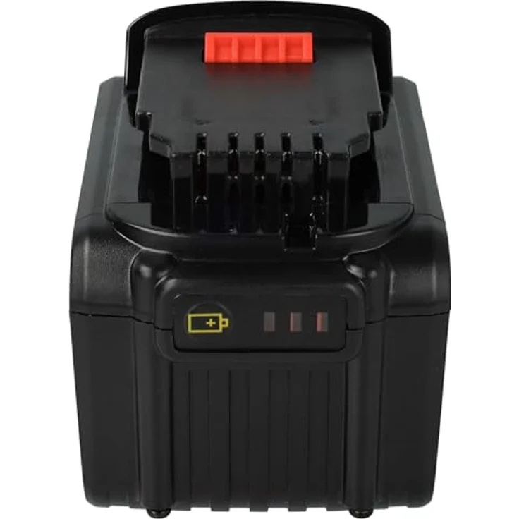 vhbw EXTENSILO Akku für Dewalt DCF885C2, DCF885B, DCF883, Li-Ion 6000 mAh, 18 V, mit LED-Ladestandsanzeige, schwarz/gelb – Bild 8