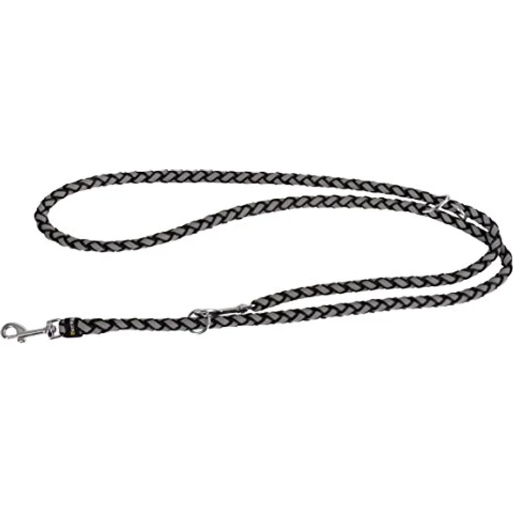 Kerbl Maxi Safe F Führleine, 200 cm x 12 mm, rund geflochten, reflektierend, schwarz