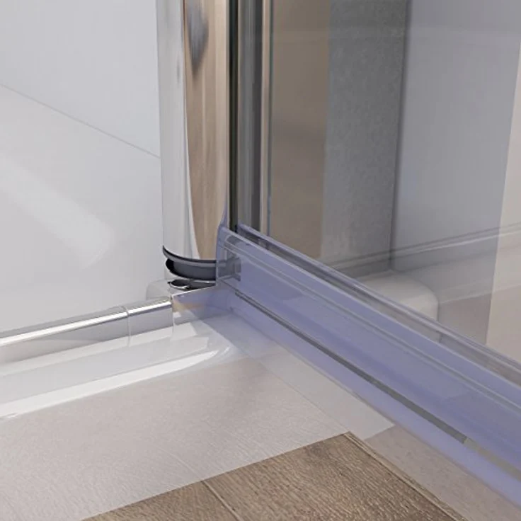 Duschkabine 80x75 Eckig Dusche Falttür 180º Duschwand Duschabtrennung NANO Glas 185cm DA – Bild 9