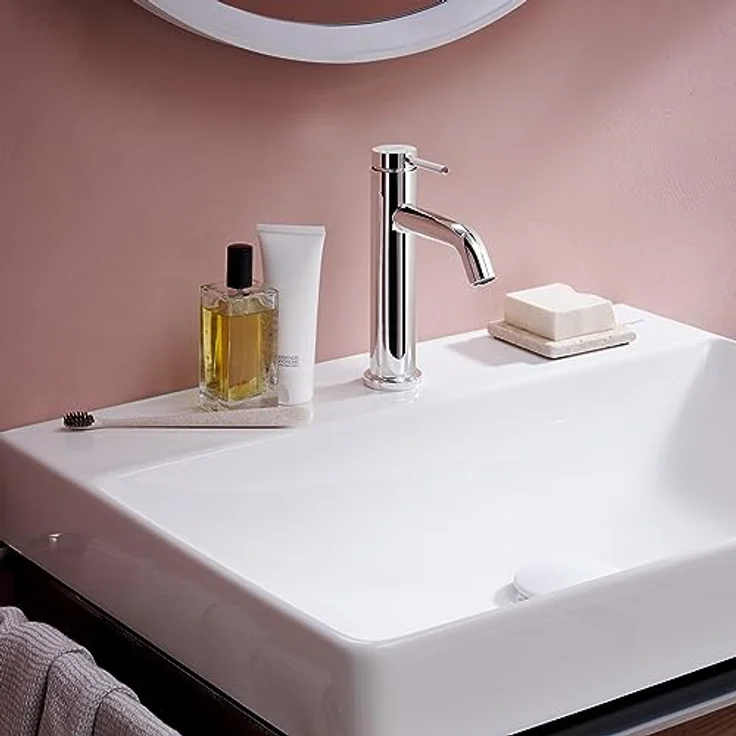 hansgrohe Tecturis S Waschtischarmatur mit CoolStart, ComfortZone 110 und Temperaturbegrenzung, chrom – Bild 2