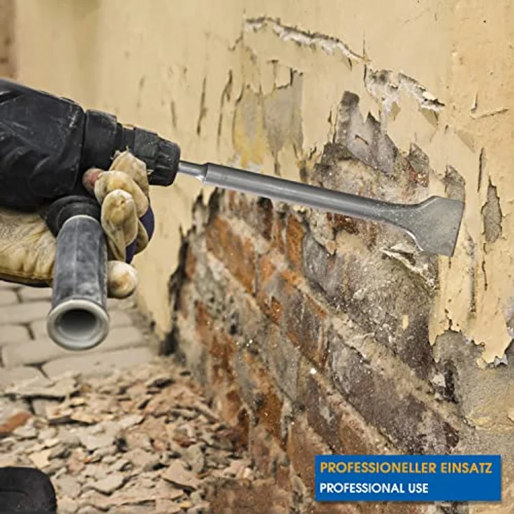 S&R Spatmeißel SDS-plus, 250 x 40 mm, rund, Industrie-Qualität mit hoher Standzeit durch spezielle Härtungsverfahren, Made in Germany – Bild 5