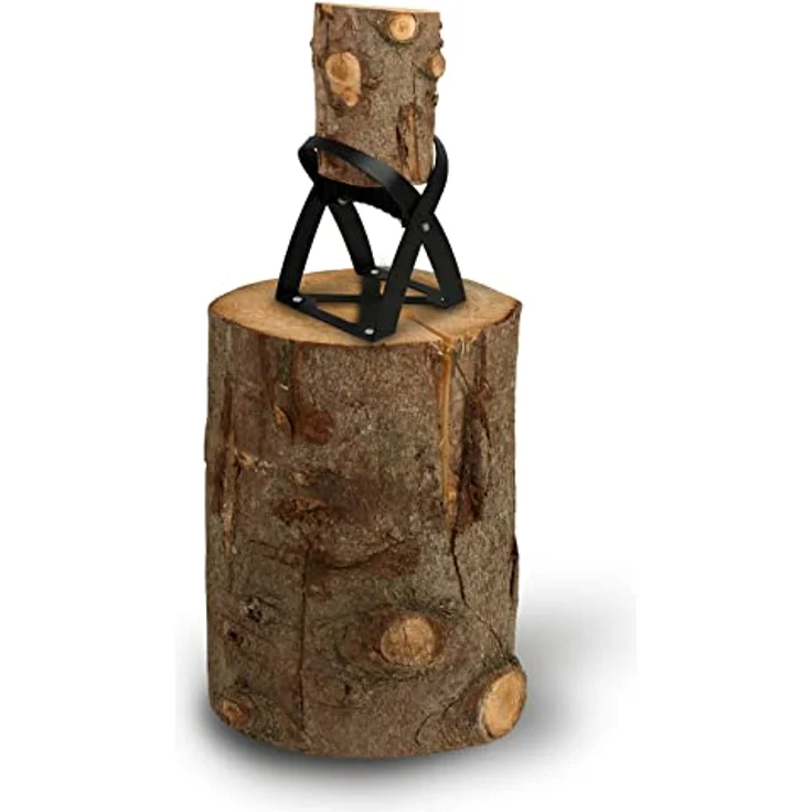 EBERTH Holzspalter Manuell LS5-MH, Spaltkeil aus Hartstahl, 40 cm hoch, für Holz bis 23 cm Durchmesser, Schwarz – Bild 3