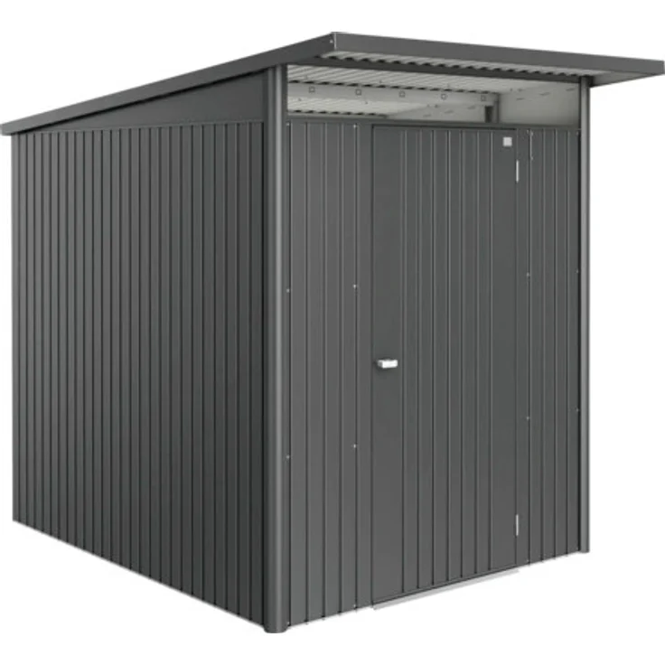 Biohort Gartenhaus AvantGarde Eco A2 180 x 260 cm mit Standardtür, dunkelgrau-metallic