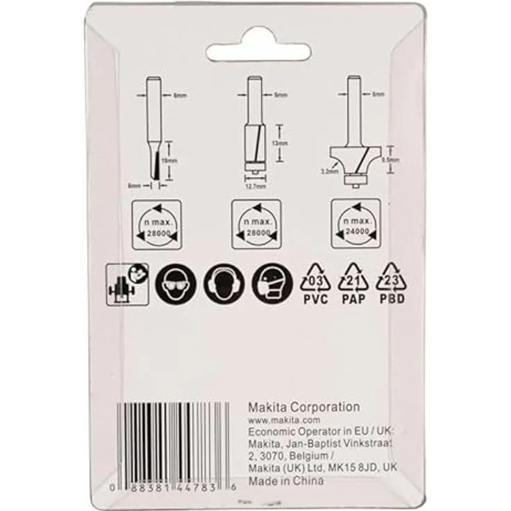 Makita Fräser-Set 3tlg. - Preisvergleich – Bild 3