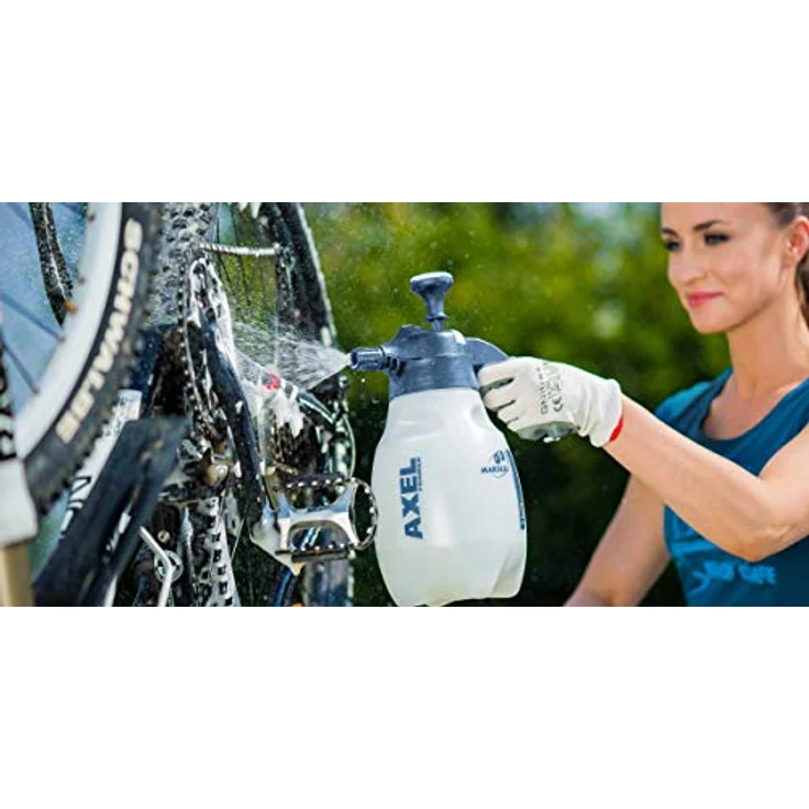 Marolex Parts4Care Axel 2000 Foamer Pumpsprühflasche, 2 l Kunststoffflasche mit automatischem Sprühknopf und 3 Schaumdüsen, max. Druck 4 bar – Bild 3
