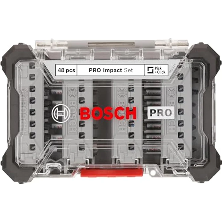 BOSCH PRO Impact Schrauberbit-Set, 48-tlg, modifizierter Stahl, farbcodierte Ringe, stabiler Koffer, 2608521U88 – Bild 2