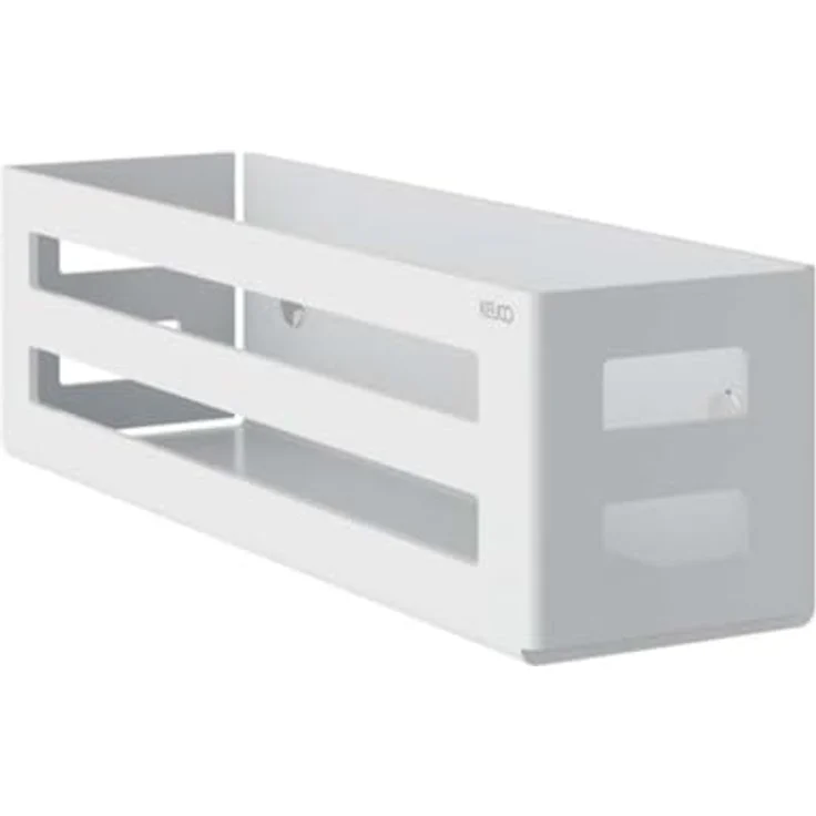 Keuco Duschkorb 32 cm Abnehmbar, Duschablage aus Aluminium, Weiß-Matt mit umlaufendem Rand – Bild 1
