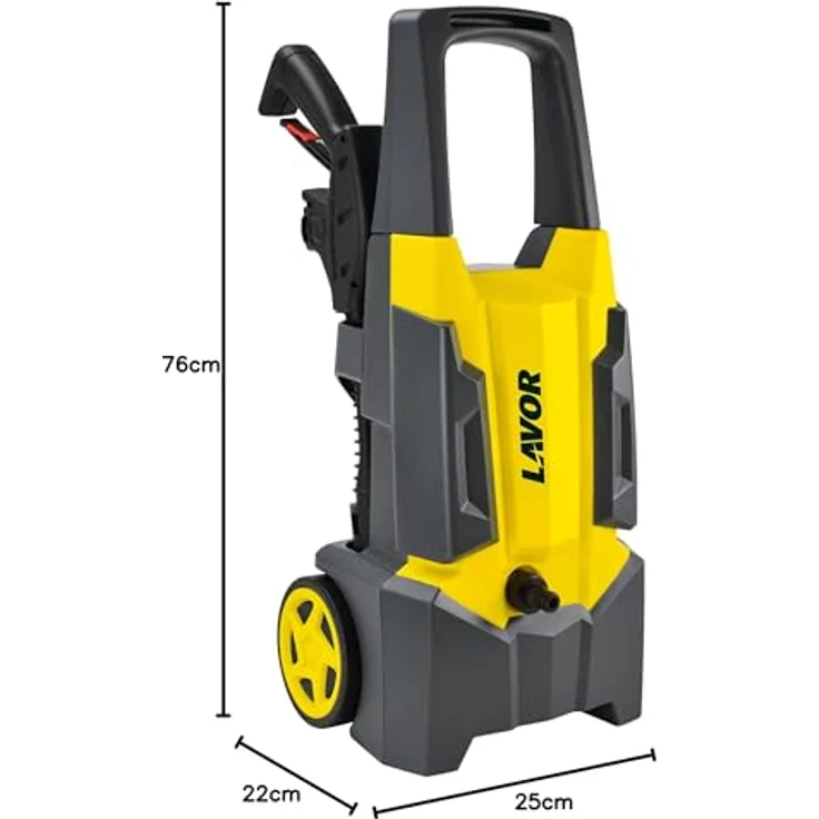 Lavor DIVE PLUS, Hochdruckreiniger mit 130 bar, 1800-Watt-Motor, Gelb, Netzbetrieb – Bild 3