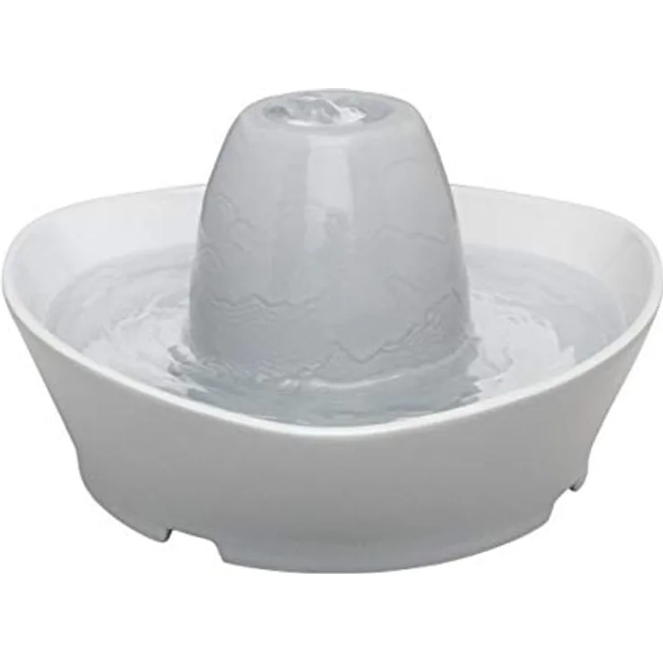 PetSafe Keramik-Trinkbrunnen Streamside, Für Katzen und kleine Hunde geeignet, Leiser Betrieb, 1,8 L Wasserkapazität