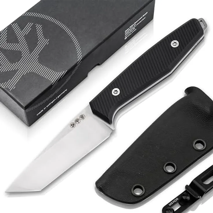 Böker Solingen® Daily Knives AK1 American Tanto - EDC Messer in Schwarz mit N690 Böhler-Stahl Klinge