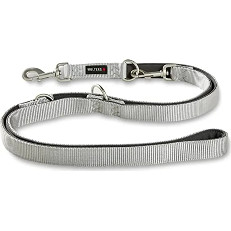 Wolters Führleine Professional Comfort, Farbe:Silber grau, Größe:M 200 cm x 15 mm