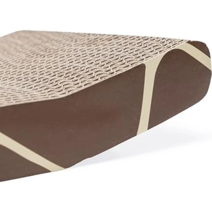 Karlie Karton Kratzbrett Giraffe, beidseitig verwendbar aus recyceltem Karton, inkl. Catnip, 44 x 21,5 x 5,5 cm – Bild 5