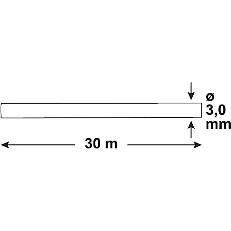 Connex Mehrzweck-Drahtseil, kunststoffummantelt, 30m x 3 mm – Bild 3