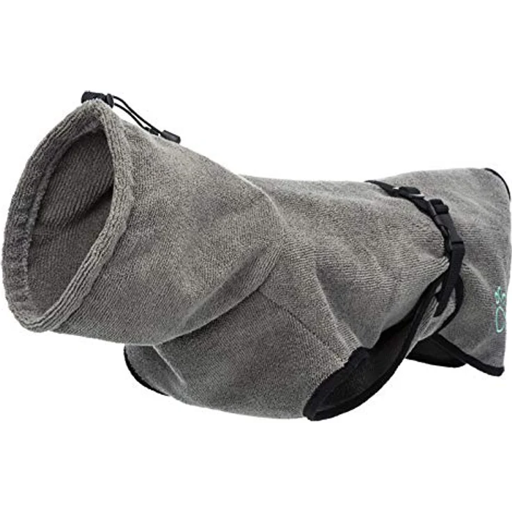 TRIXIE Bademantel für Hunde, Größe XS, 30 cm, Frottee in Blau – Bild 3