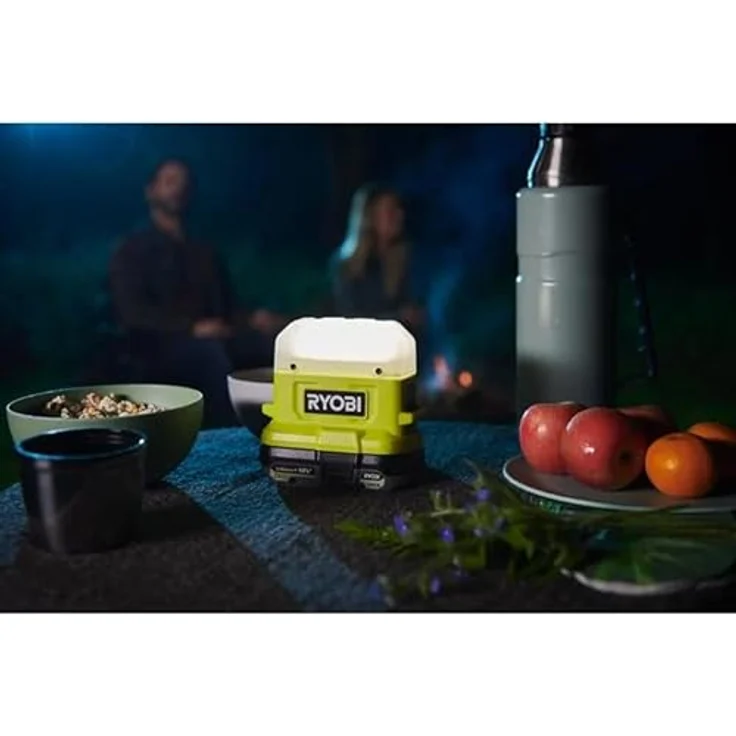 RYOBI 18 V ONE+ Akku-LED-Leuchte RLC18-0 (kompakt, Lichtstärke 3-fach verstellbar 40/200/500, ohne Akku und Ladegerät), Grün – Bild 3