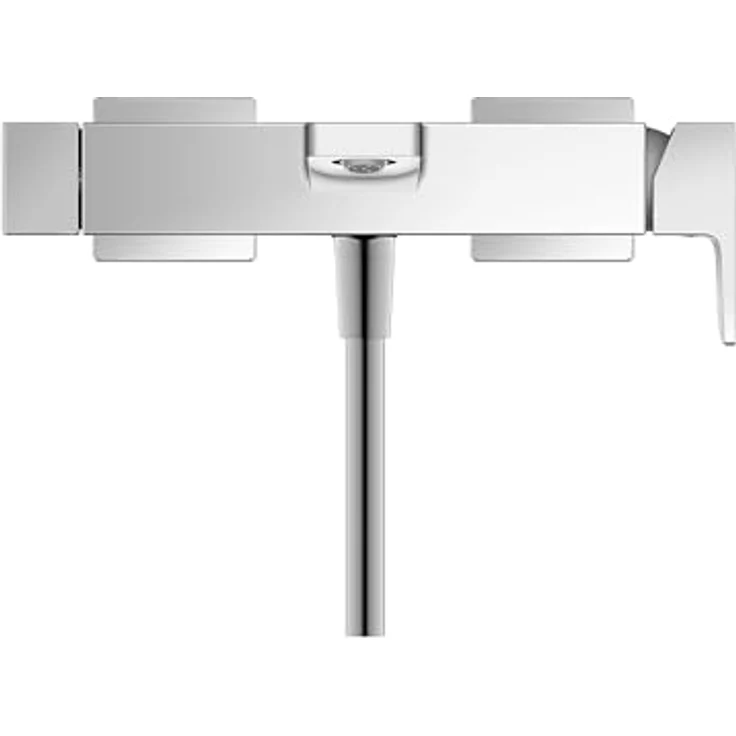 Duravit Manhattan Wannenarmatur Aufputz für 2 Verbraucher, Einhebel-Wannenmischer mit Keramikmischsystem, Chrom, AirPlus Technologie und EasyClean Funktion – Bild 4