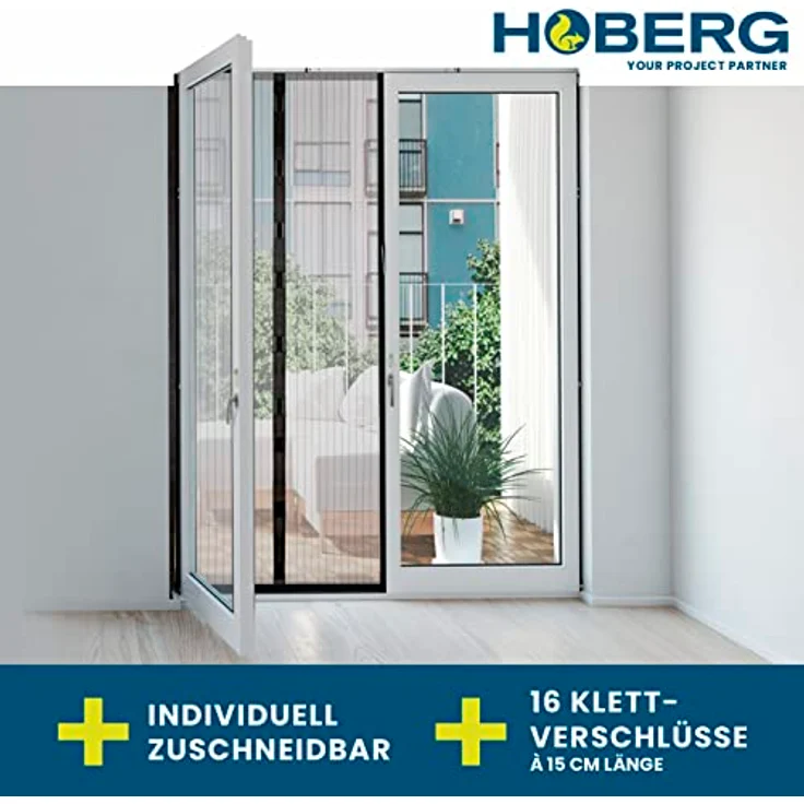 Hoberg Tür-Insektenschutz 100 x 210 cm – Bild 2