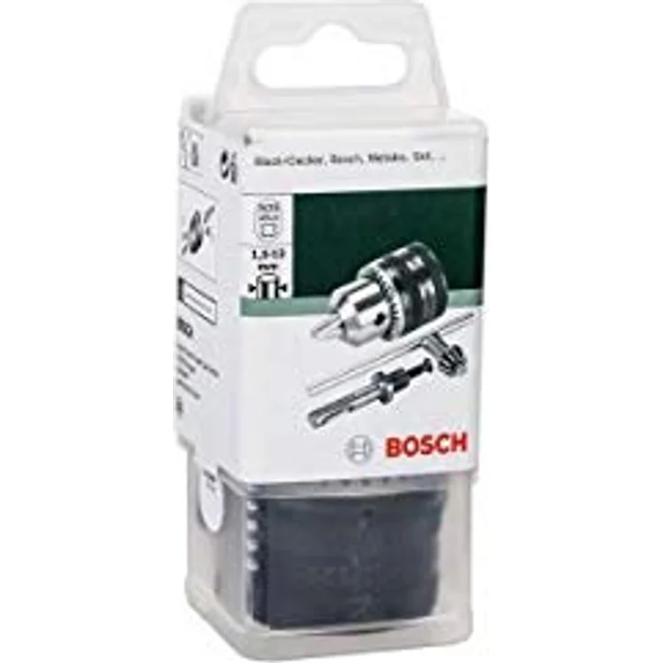 Bosch Zahnkranzbohrfutter (SDS-plus-Adapter, Bohrfutterschlüssel, Rechts--Linkslauf, Spannbereich: 1,5 - 13 mm) – Bild 3