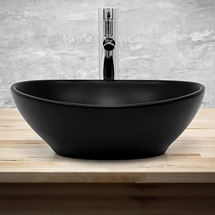ML-Design Waschbecken 41x33,5x14,5 cm schwarz aus Keramik ML-Design – Bild 4