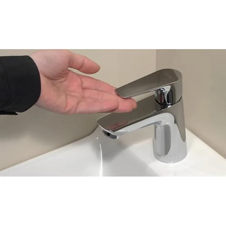 hansgrohe Talis E 80 Spültischarmatur, ComfortZone 80, Ausladung 96 mm, Zugstangen-Ablaufgarnitur, für Durchlauferhitzer geeignet – Bild 4