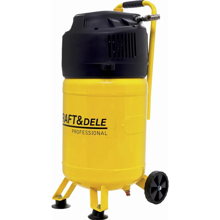 Kraft&Dele Ölfreier Kompressor KD1417, 30 l, 10 Bar, hohe Saugleistung 240 l/min, mobil und platzsparend