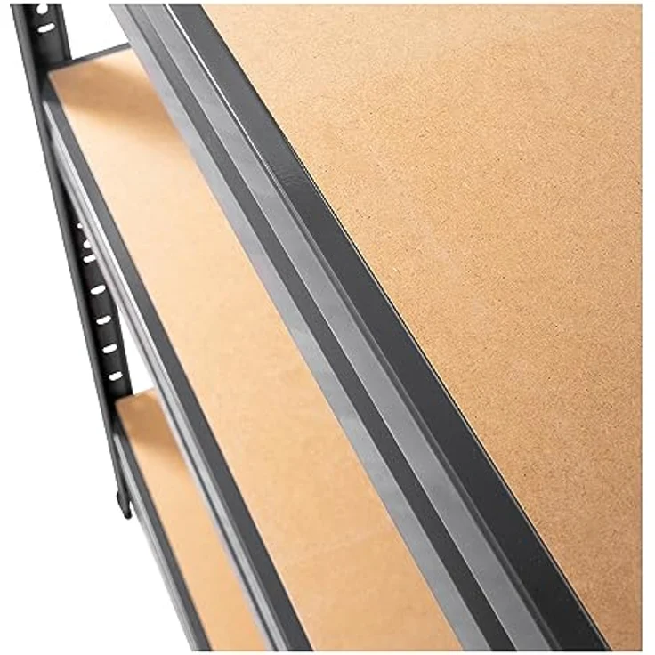 STIER Schwerlast-Fachbodenregal, maximale Fachlast 600kg, HxBxT 1770x1200x450 mm, stabiles Stahlgestell, einfach zu montieren, grau – Bild 5