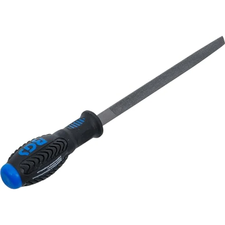 BGS TECHNIC Werkstattfeile dreikant Hieb 1, 150 mm, spitz zulaufend mit rutschsicherem 2-Komponenten-Griff – Bild 4
