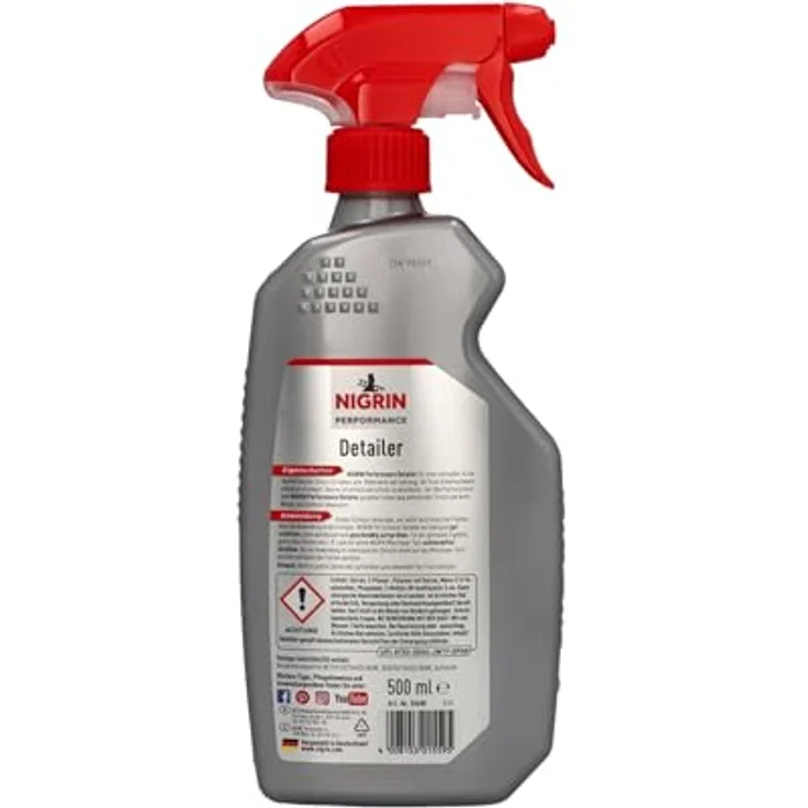 NIGRIN Nigrin Multi-Detailer Autoreiniger Innen & Außen, 500 ml, für glatte Oberflächen, wasser- und schmutzabweisend, Duft Bubblegum – Bild 8