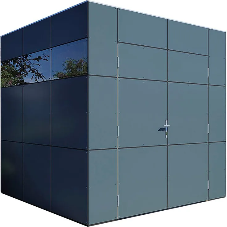 BERTILO Gartenhaus HPL 1, BxT: 230x236 cm, modernes Design in Fassadenqualität