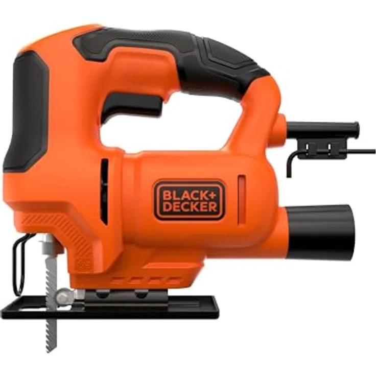 Black + Decker Stichsäge BLACK+DECKER BES602, (400 Watt) - Ergonomischer Griff, Gehrungsschnitte bis 45°, Staubabsaugvorrichtung, werkzeugloser Sägeblattwechsel – Bild 5