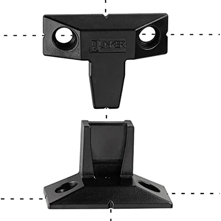 10 Paar JUNKER Aufschiebebeschläge FLINK AE (für Euroschrauben) Blendenhalterung belastbar bis 20 Kg Blendenhalter Paneelhalter Verbindungsbeschlag – Bild 5