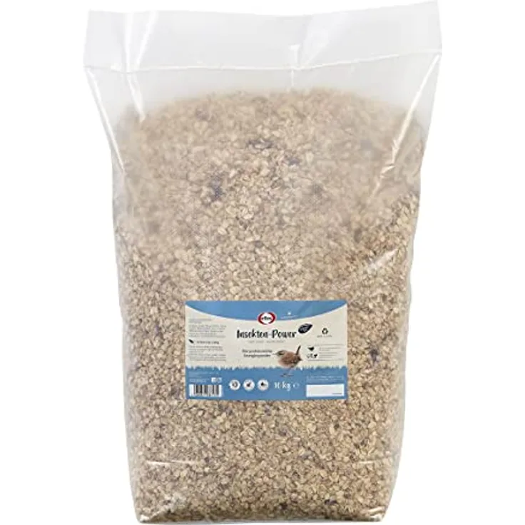 Elles Insekten-Power 10kg I Proteinreicher Wildvogelfutter-Mix | 100% natürlich, schalenfrei | Optimaler Energiespender und geeignet für alle Wildvögel | Ganzjahresfutter