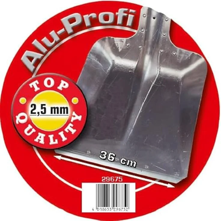 Kerbl Profi Spezial-Alu-Schaufel Gr. 9 mit Kante, Hochwertige Aluminiumschaufel, 2,5mm Materialstärke, 36 cm Breite, Aluminium – Bild 3
