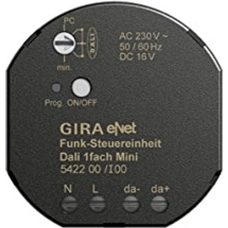 Gira 542200 Funk Steuereinheit Mini Dali eNet, intelligente Gebäudetechnik, Unterputzradios – Bild 1