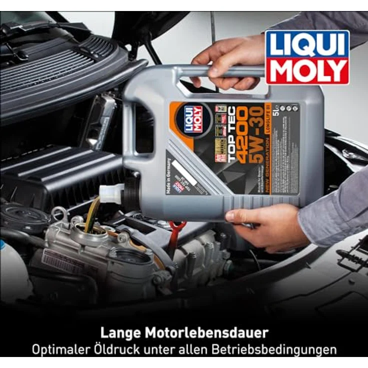 LIQUI MOLY 3707 Motoröl Top Tec 4200 5W-30 Motorenöl Leichtlauf Motor Öl 5 Liter – Bild 3