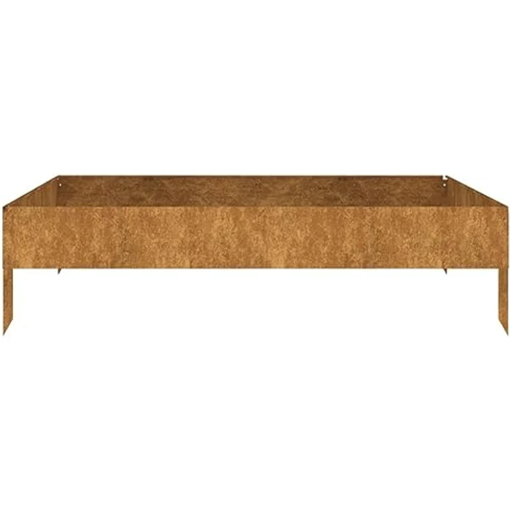 vidaXL Hochbeet 100x100x26 cm Cortenstahl, wetterfester Stahl, rostige Farbe – Bild 4