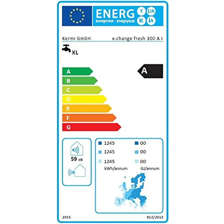 Kermi x-change fresh 300 A I Trinkwasserwärmepumpe W20201, 258 Liter emaillierter Speicher, energieeffizient mit A+, inkl. integrierter Solarthermie und 2 kW Elektro Zusatzheizung – Bild 2