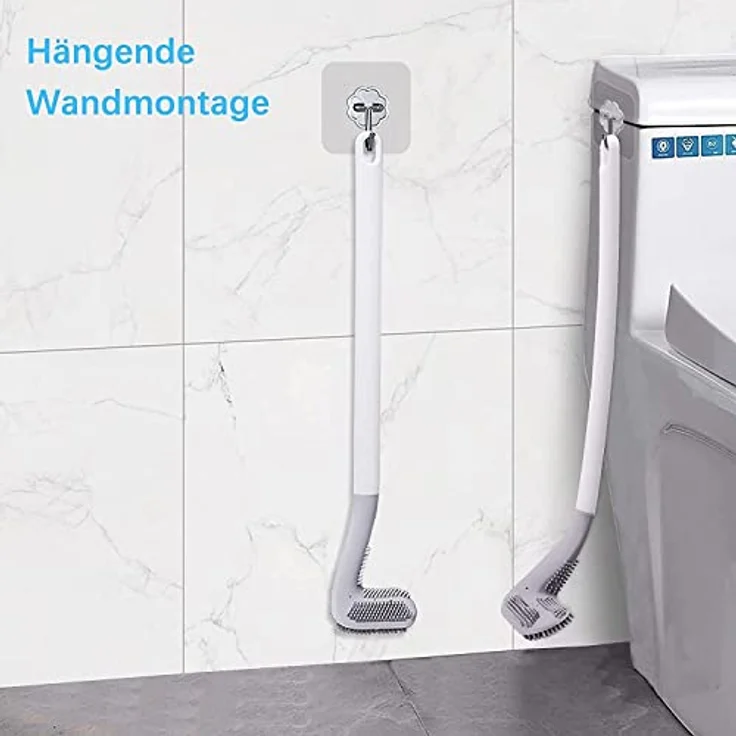 GolfBrush Hygienische Gummi Toilettenbürste Klobürste WC Bürste Toiletten Garnitur Bürstengarnitur Silikon - Preisvergleich – Bild 5