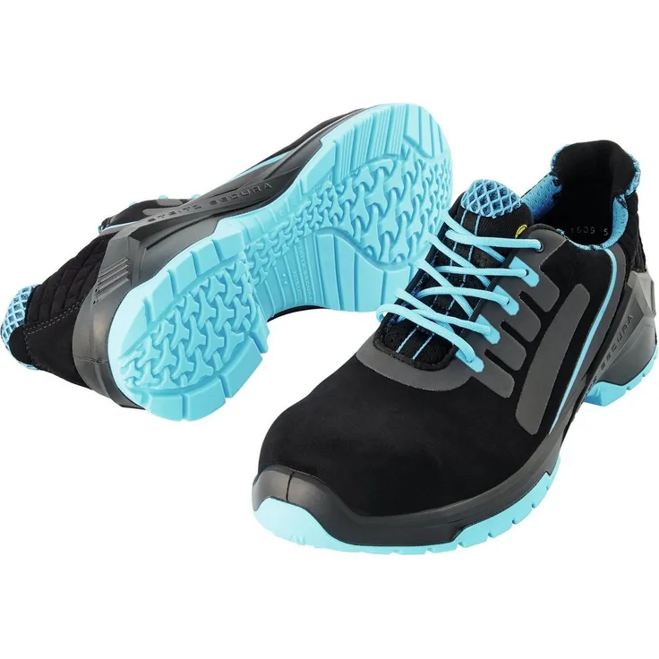 Steitz Secura Sicherheitsschuh Halbschuh VD PRO 1500, S2, ESD, Größe 47, Nahtfreie Schuhkonstruktion, ERGO-SOFT ESD Fußbett, Echtleder Brandsohle