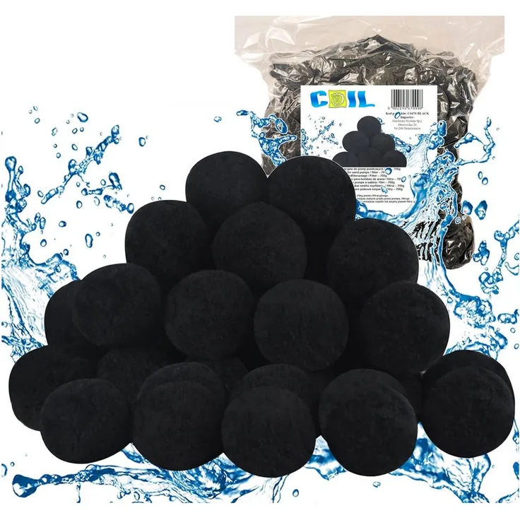 COIL Filterbälle für Sandfilteranlagen, Ersatz für 18/25 kg Filtersand, hochabsorbierend, 500/700 g