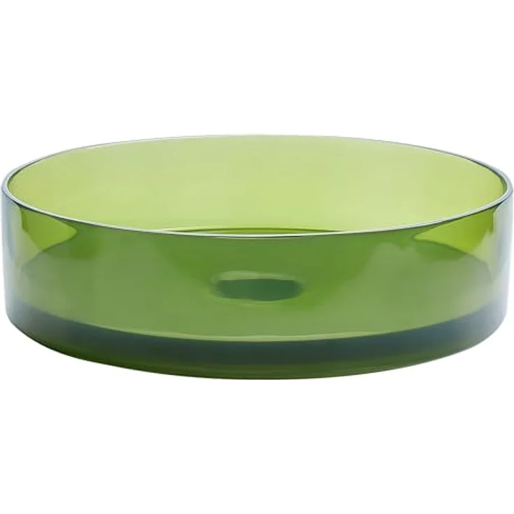 Beliani Tolosa, Aufsatzwaschbecken aus Mineralwerkstoff, 360 mm, mit Klick-Klack-Stöpsel, elegantes Design – Bild 4