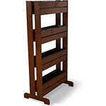 GartenDepot24 stabiles Frühbeet Vertikalbeet Kräuterbeet Hochbeet Trennwand aus Holz mit 4 Kunststoffkästen - B54 x T40/20 x H125 cm