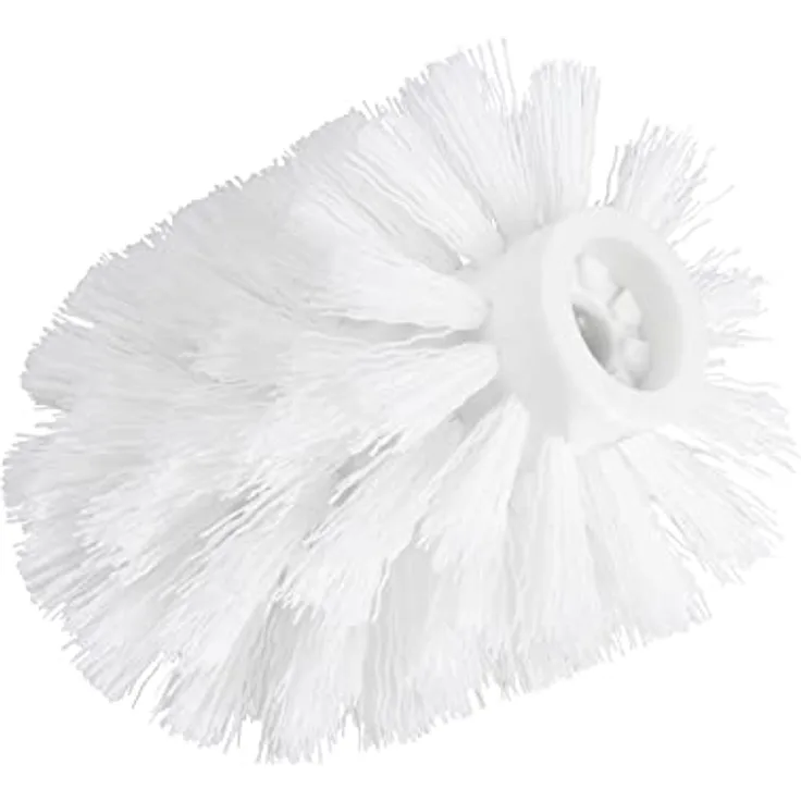 WENKO Ersatzbürste für WC-Garnituren, Bürstenkopf aus Kunststoff mit Ø 7,5 cm Ersatz-Toilettenbürste, zum Auswechseln, Weiß