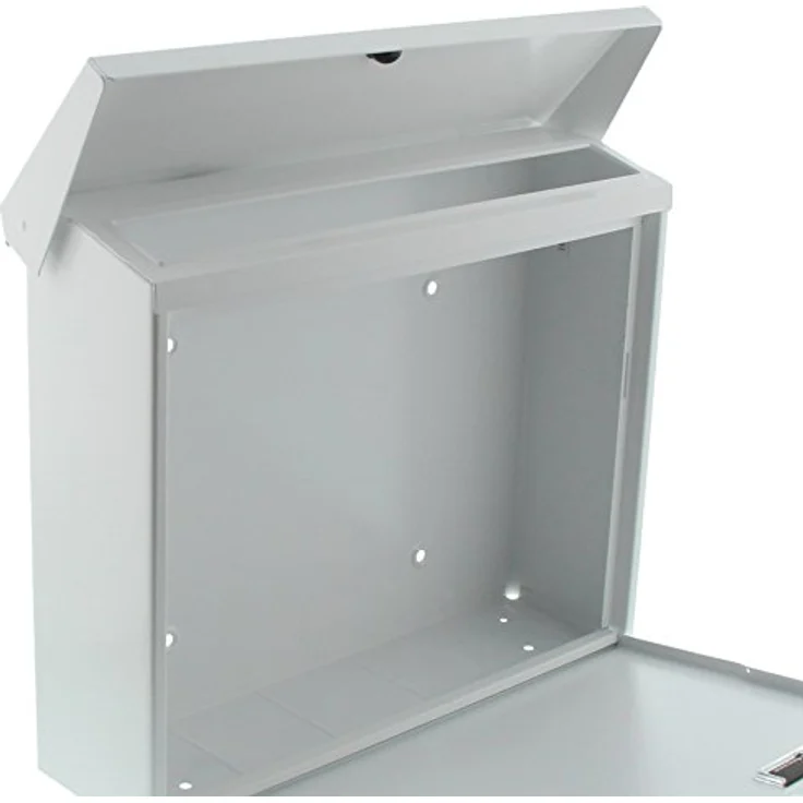 BURG-WÄCHTER Briefkasten, A4 Einwurf-Format, EU Norm EN 13724, Inkl. 2 Schlüsseln, Verzinkter Stahl, Journal 5867 W, Weiß – Bild 4