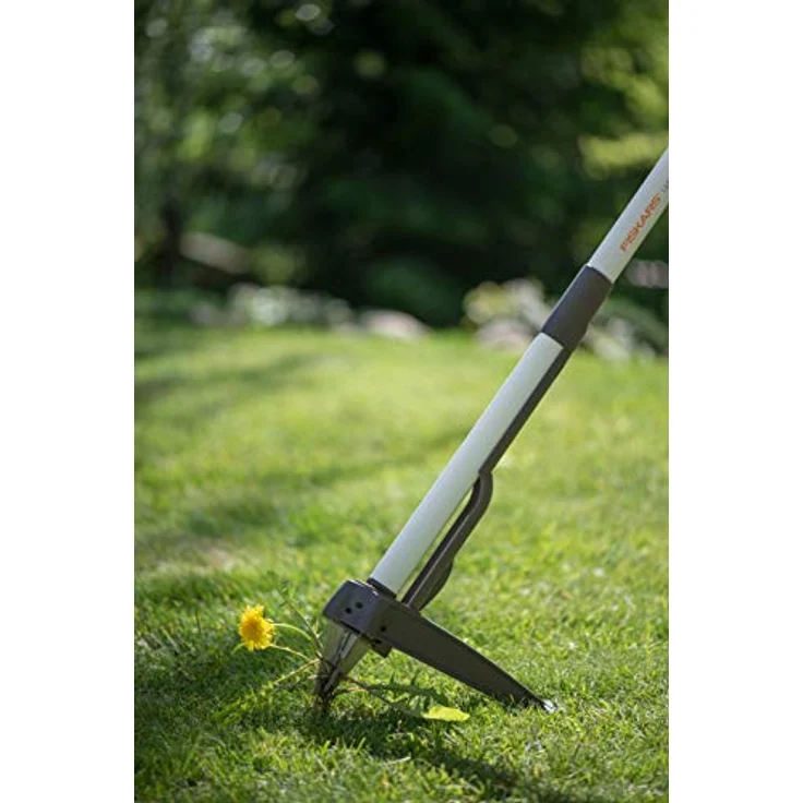 Fiskars Unkrautstecher, Länge: 90 cm, Rostfreie Stahl-Arme-Kunststoffgriff, braun-Weiß, Light, 1020127 – Bild 5
