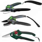 Parkside Gartenschere Parkside / Florabest Set 3 x Gartenschere Amboss / Bypass / Universal, mit gummierten Komfortgriffen und einhandigem Sicherheitsverschluss, in verschiedenen Ausführungen