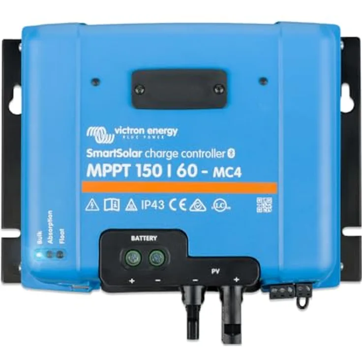 Victron Energy SmartSolar MPPT 150/60, leistungsstarker Solar-Laderegler mit über 98% Wirkungsgrad, Echtzeit-Datenanzeige und acht vorprogrammierten Ladealgorithmen
