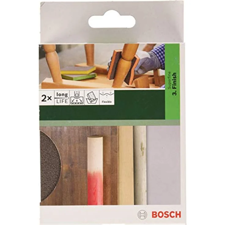 Bosch Professional 3tlg. Schleifschwamm S471 Best for Flat and Edge Set (Mittel (Orange) - Fein (Gelb) - Superfein (Grün), Zubehör Handschleifen) - Preisvergleich – Bild 4