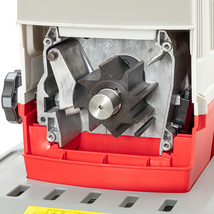 IKRA Elektro Gartenhäcksler Walzenhäcksler ILH 2800, leise robust wartungsarm, Aststärke bis 44mm, Leistung 2800 W, Häckselsystem Walze, Fangsackvolumen 60 Liter, Geräuschentwicklung 92 dB – Bild 4